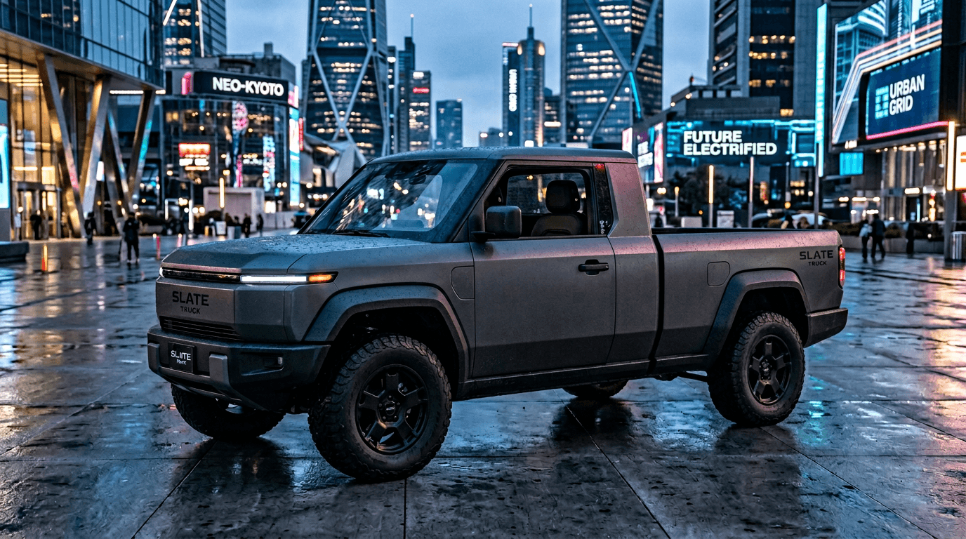 Slate Truck: a return to roots – why this electric pickup with manual window cranks is a slap in the face for Tesla