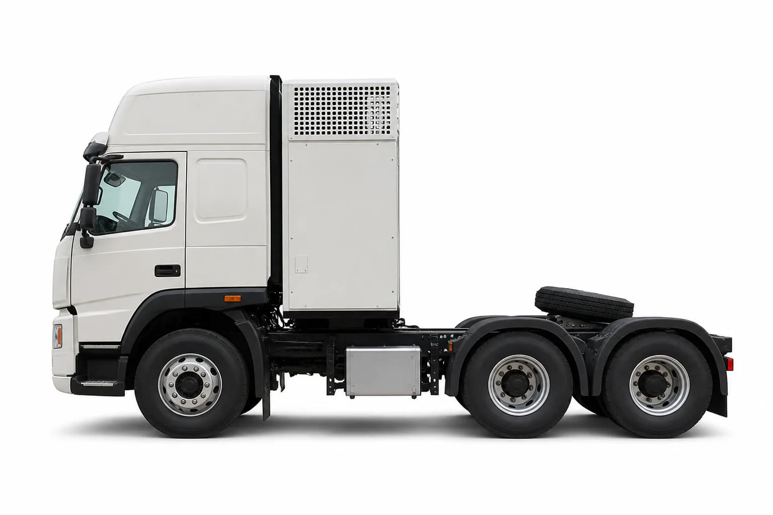 Dayun (大运汽车) E8 heavy truck BEV 25 t 6x4 tractor (CGC4250BEV1Z2)